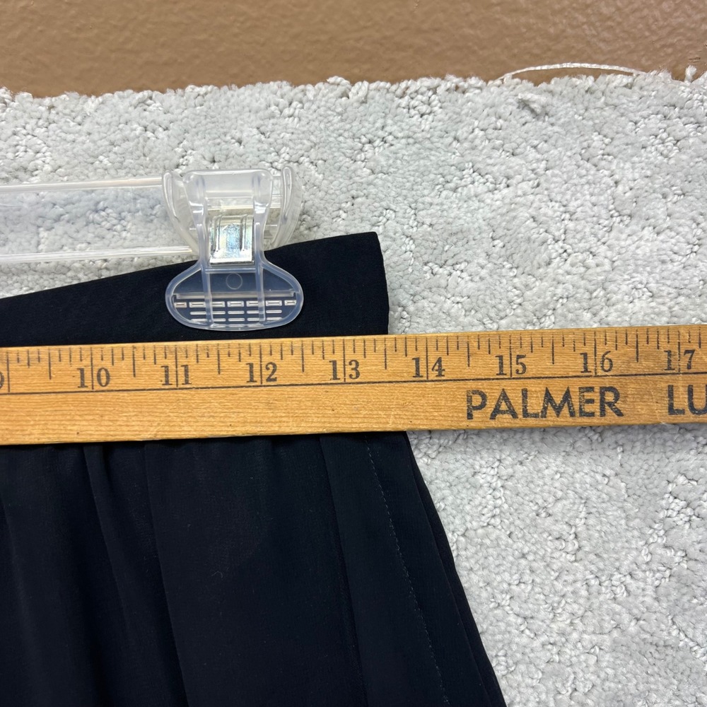 Adrianna Papell Pants 8P Black Evening Essentials Wide Leg Palazzo Sheer Flowy - Picture 11 of 16
